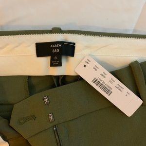J Crew Green Wide Leg Pant